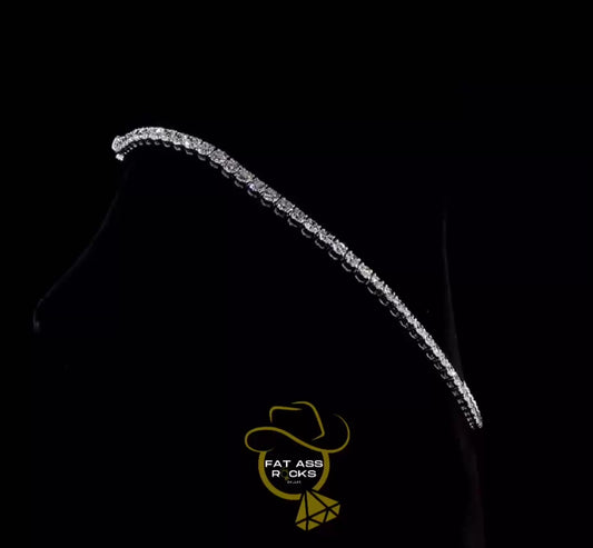 21 ctw Round Lab Grown Diamond Tennis Necklace - 16 Inches